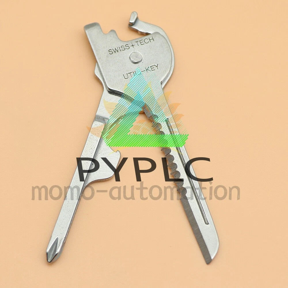 6-in-1 Utili Key Tool Keyring Keychain Gadgets Multifunction Stainless Steel