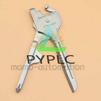 6-in-1 Utili Key Tool Keyring Keychain Gadgets Multifunction Stainless Steel