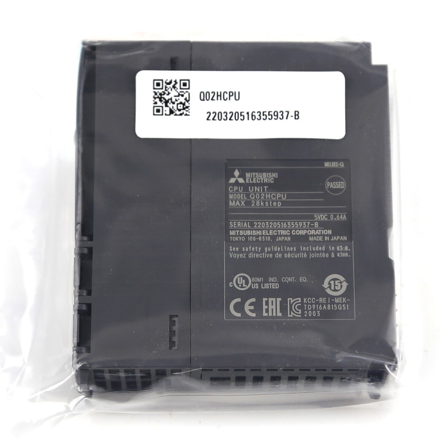 Mitsubishi Q02HCPU PLC Module, 70 Characters - MITSUBISHI