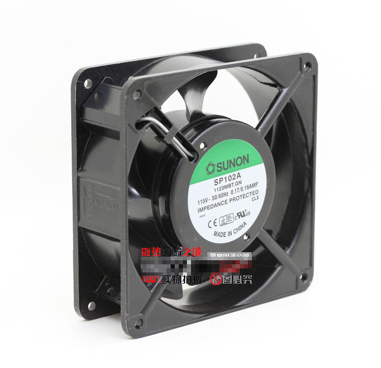 1pcs SUNON SP102A 12038 115V/110V 0.17A 12cm aluminum shell double ball fan
