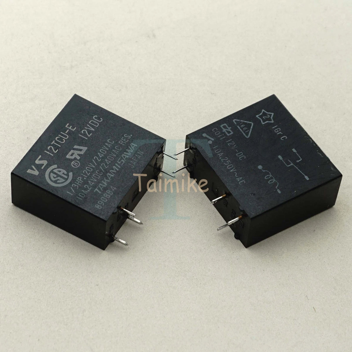 Takamisawa VS-12TCU-E1 12VDC SPDT 10A Power Relay 5 Pins x 5PCS