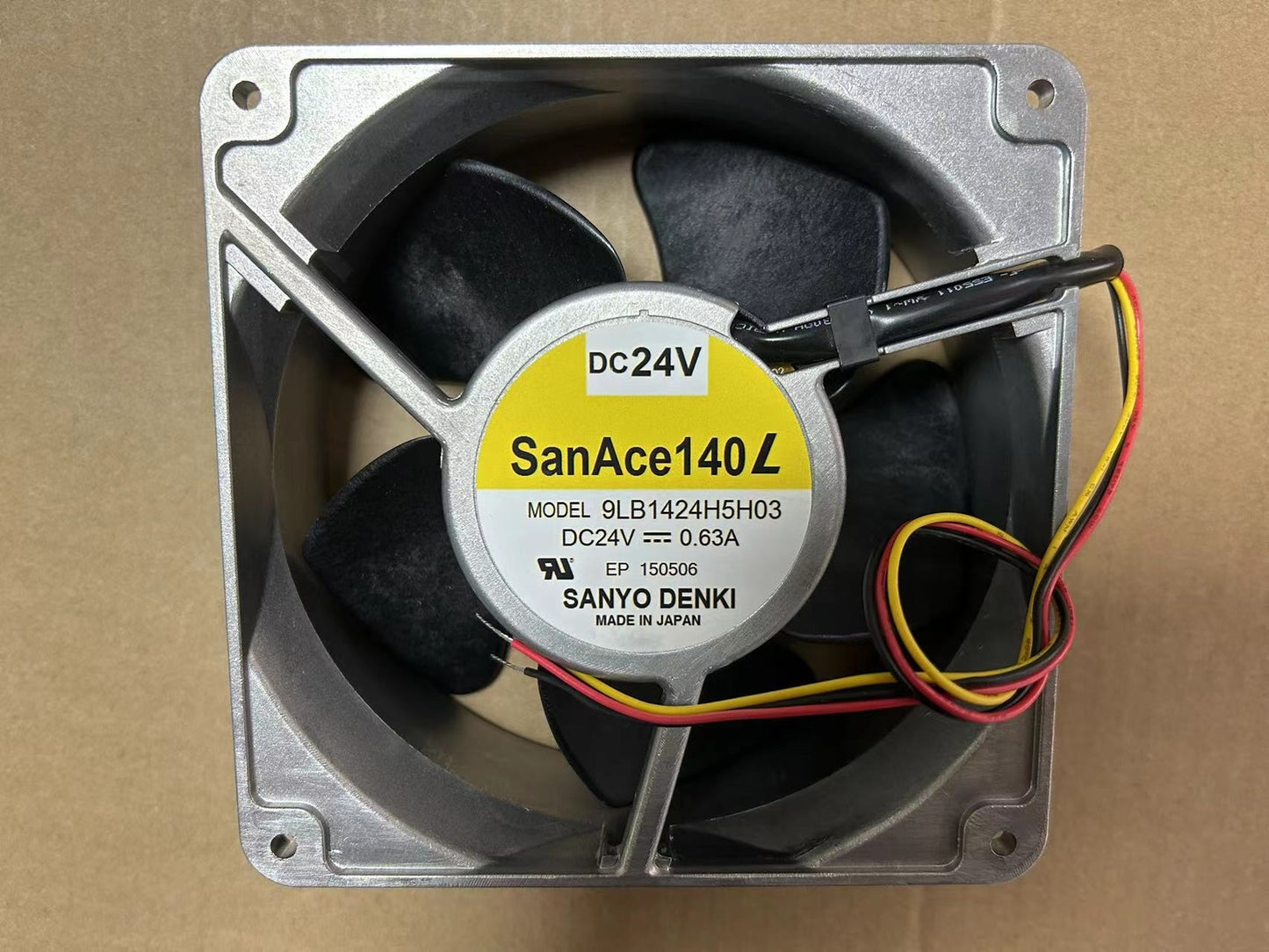 new SanAce 140L 9LB1424H5H03 24V 0.63A 140 cm High temperature resistant fan 3wire