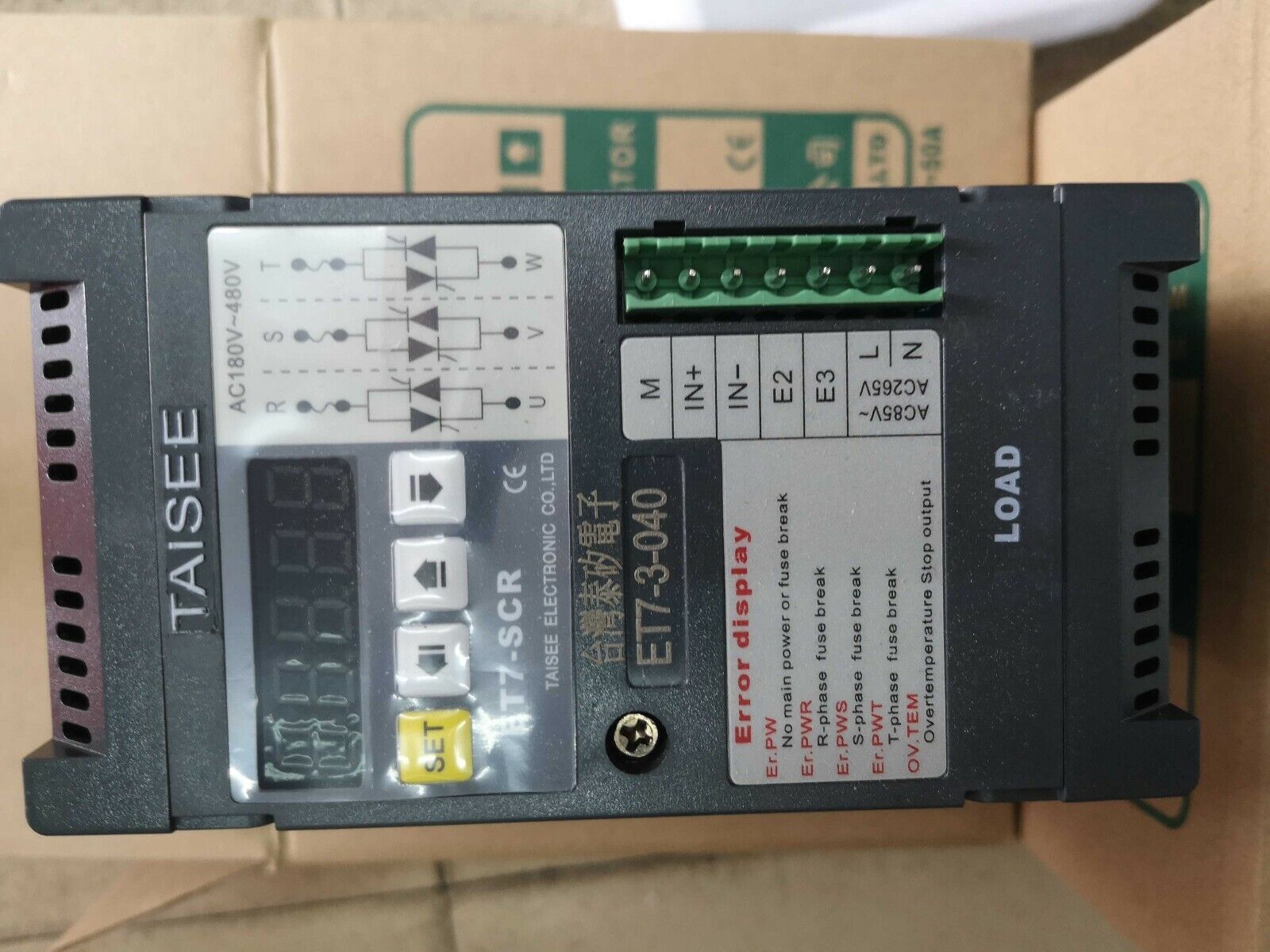 Digital Display Power Regulator 40A TAISEE ET7-3 040 - TAISEE