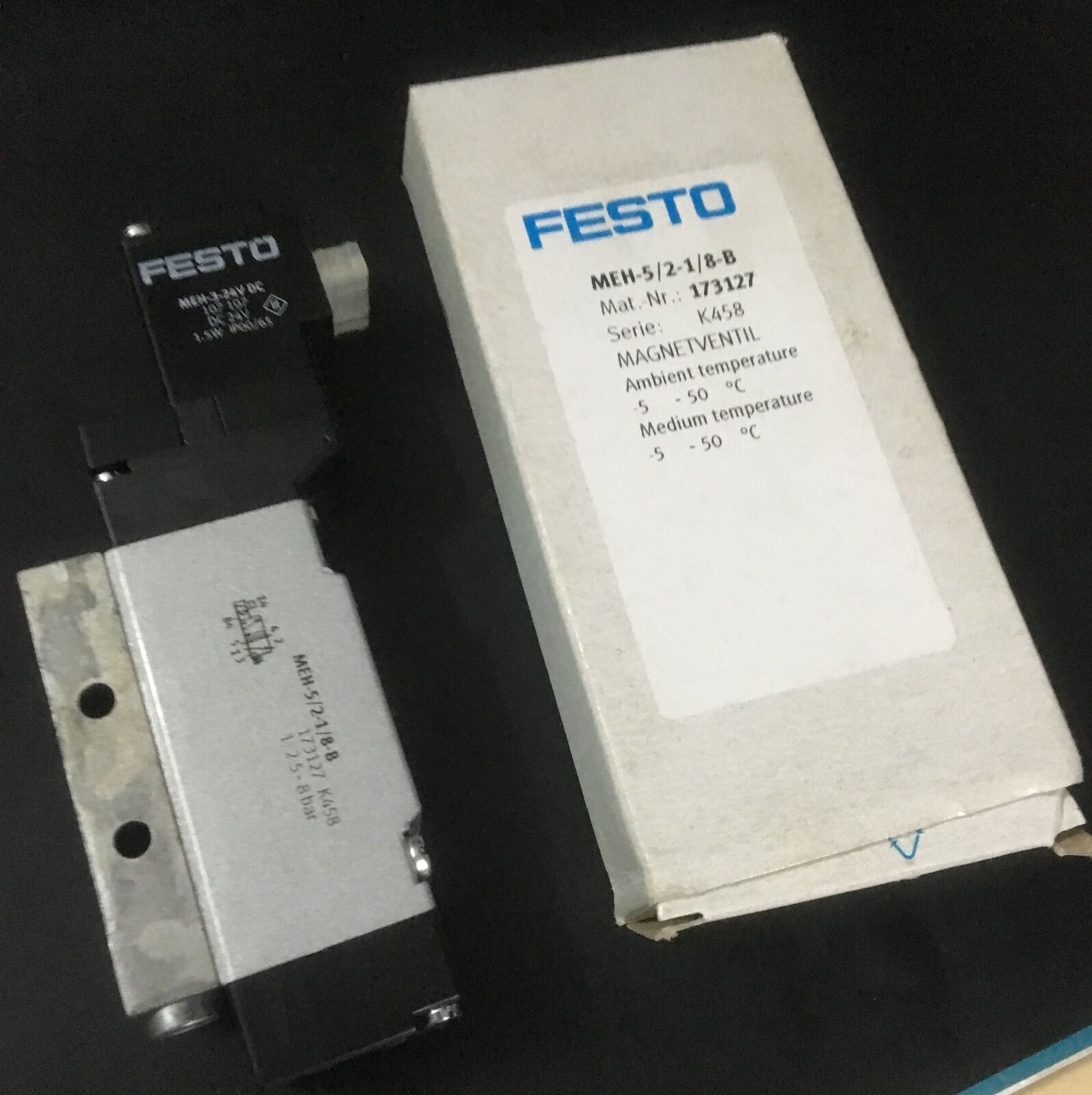 FESTO MEH-5/2-1/8-B Solenoid Valve - FESTO