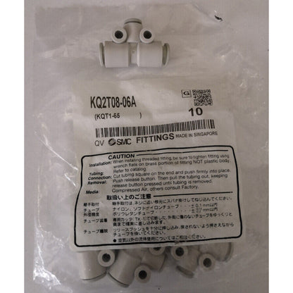 new 1Bag/10PC SMC KQ2T08-06A pneumatic connector - SMC