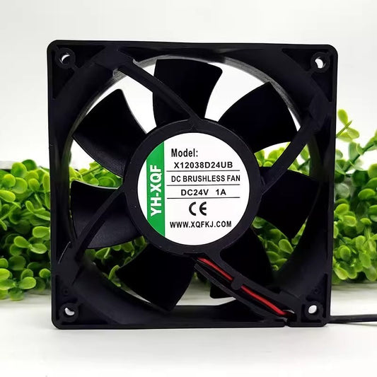 YH-XQF X12038D24UB 12038 DC24V 1A 12CM 2-wire large airflow inverter fan