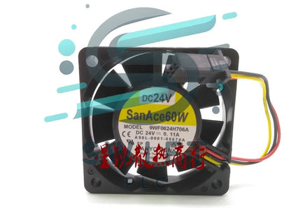 1 PCS SANYO Fan 9WF0624H706A A90L-0001-0567#A DC 24V 0.11A 6015 6CM FANUC fan