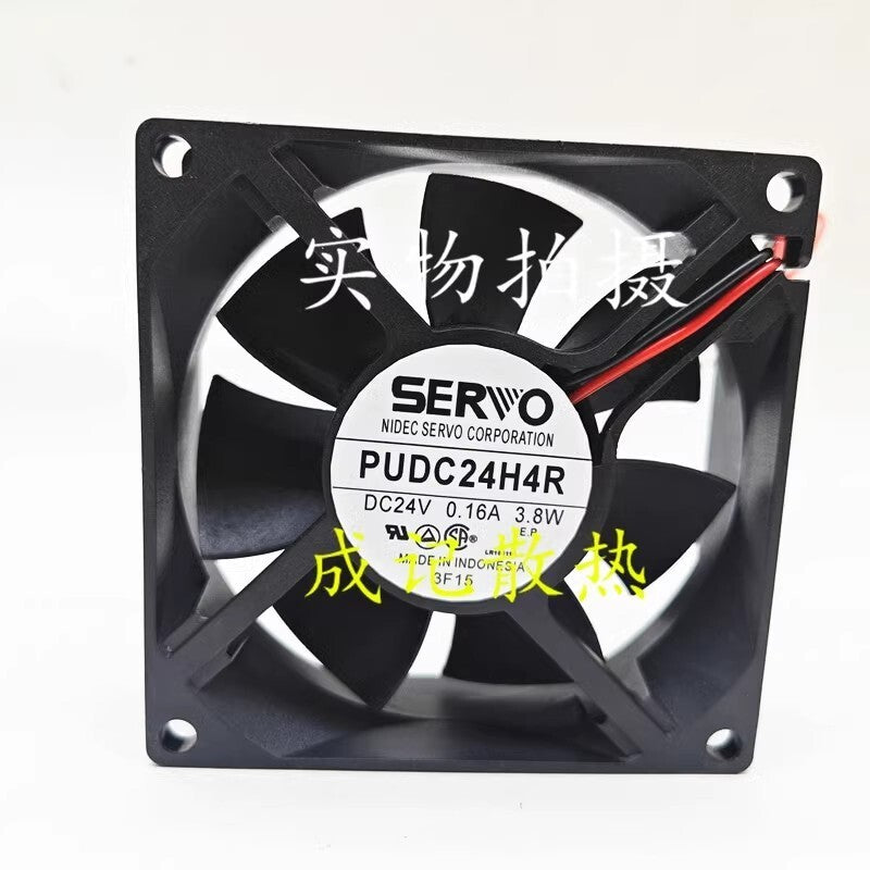 SERVO PUDC24H4R 8025 DC24V 0.16A 3.8W 80*25MM 2-Wire Inverter Silent Cooling Fan