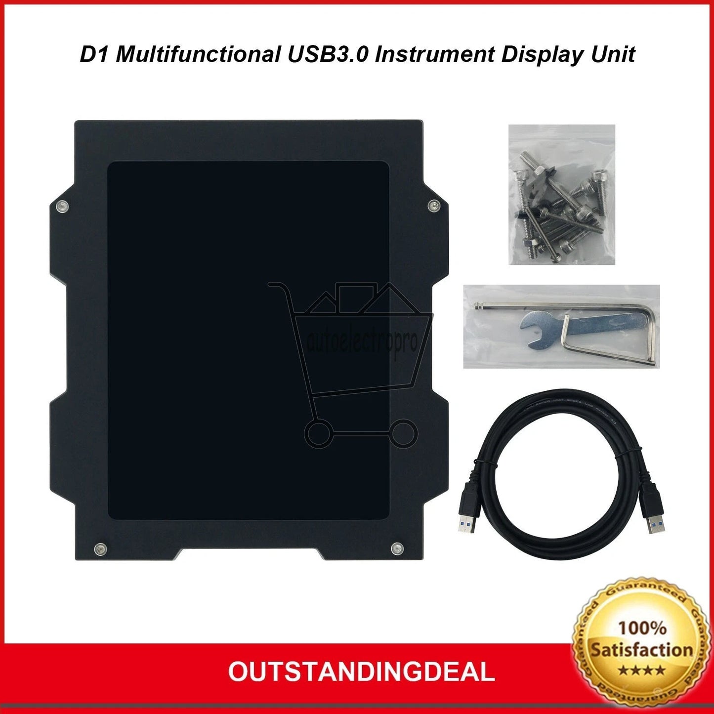 D1 Multifunctional USB3.0 Instrument Display Unit with HD 6.4â IPS Screen