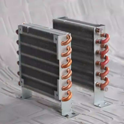 new CP2X6X120 Micro Radiator Condenser Copper Tube Evaporator 12CM FAN 12/24/48/220V