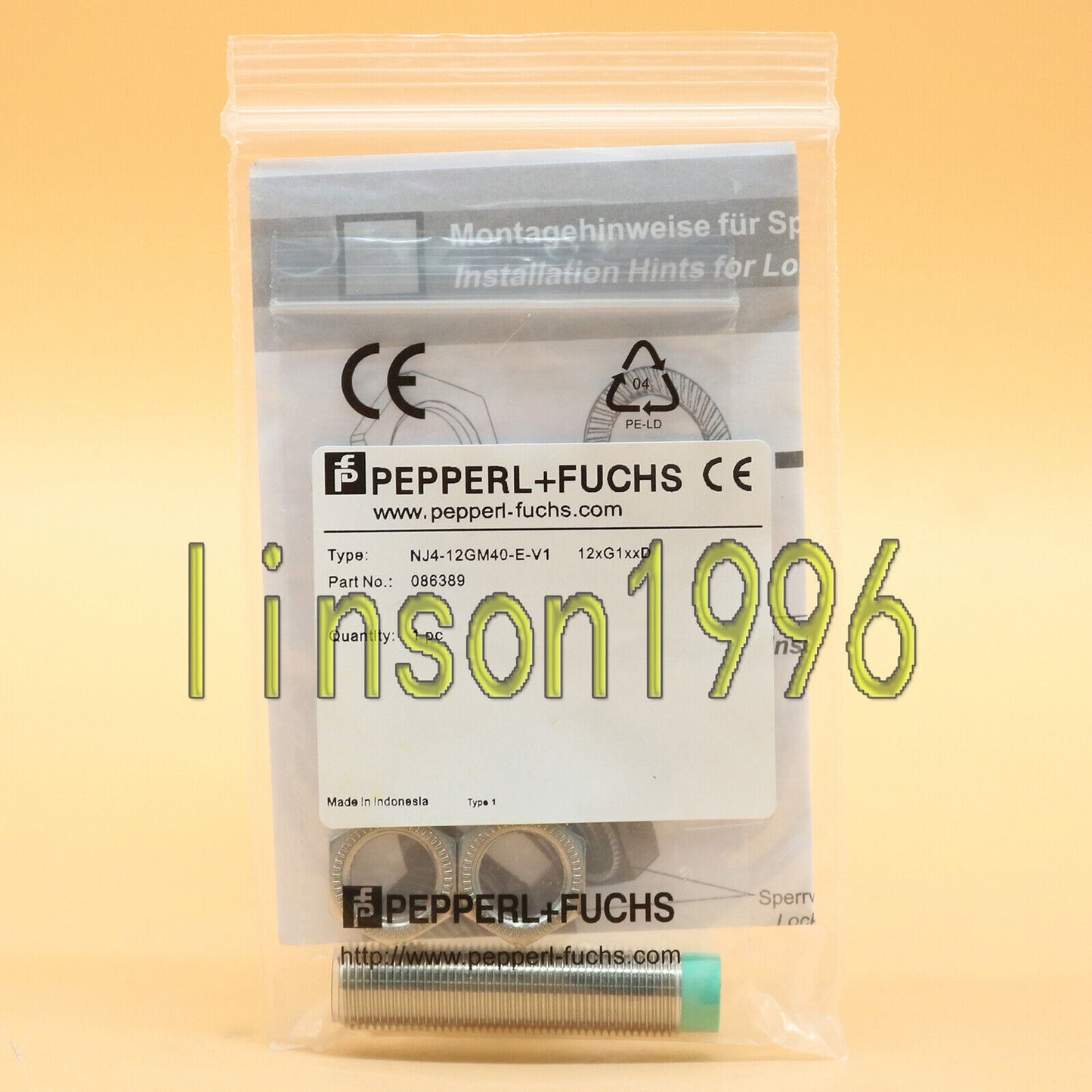 New Pepperl+Fuchs NJ4-12GM40-E-V1 Inductive Proximity - PEPPERL+FUCHS