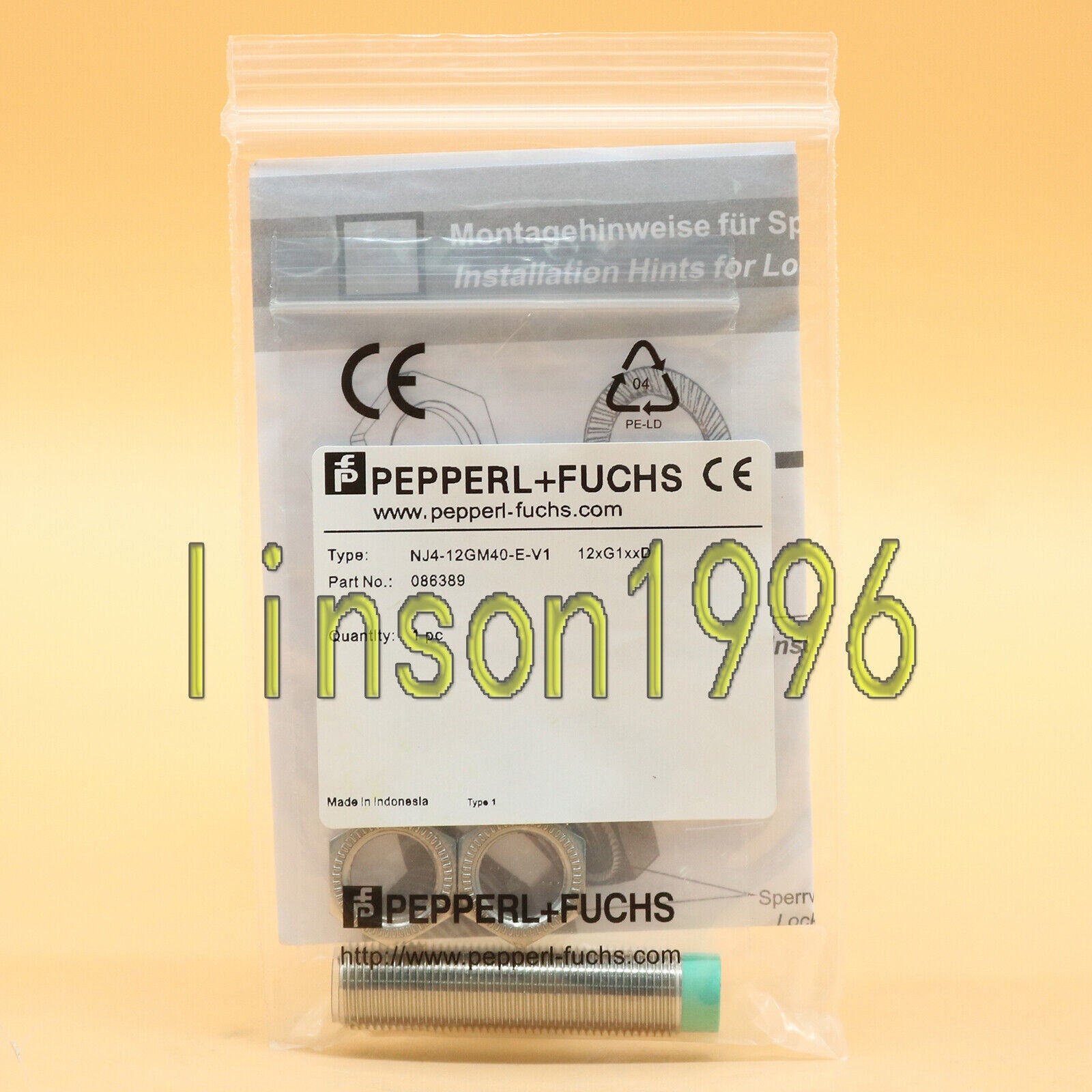 New Pepperl+Fuchs NJ4-12GM40-E-V1 Inductive Proximity - PEPPERL+FUCHS