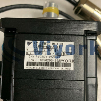 new Yaskawa SGMPH-02BAE41D AC SERVO MOTOR 200VAC 3000RPM 2.7AMP - YASKAWA
