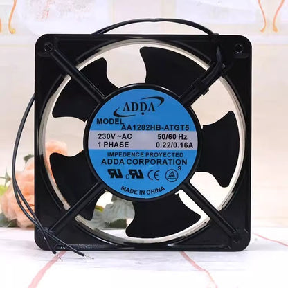 ADDA AA1282HB-ATGT5 AC230V 0.22A/0.16A 12038 12CM Metal Cooling Fan