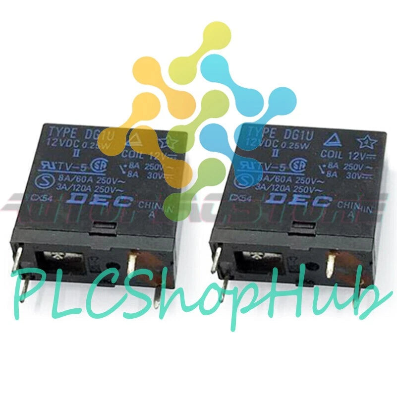 10PCS DEC TYPE DG1U-12VDC Power Relay 4Pin 16A 250V~