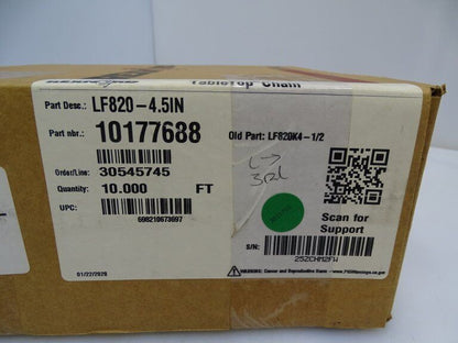 REXNORD TABLETOP CHAIN 10177688 NEW - REXNORD