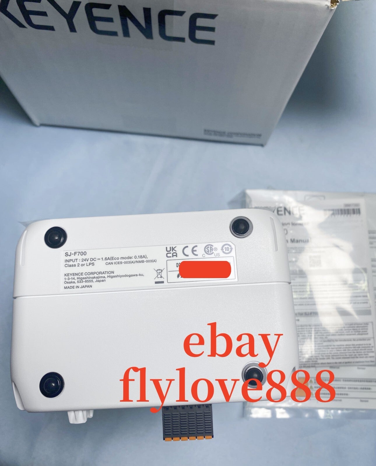 new Keyence SJ-F700 Xeliminator Static Eliminator Fan