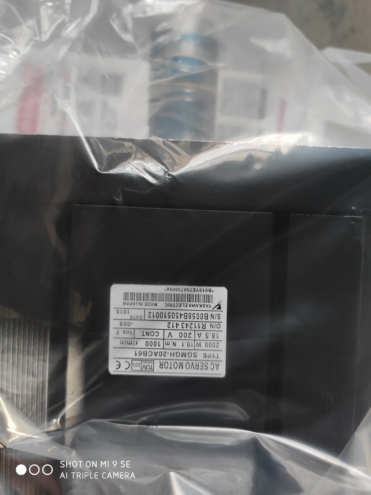 YASKAWA AC SERVO MOTOR SGMGH-20ACB61 SGMGH20ACB61