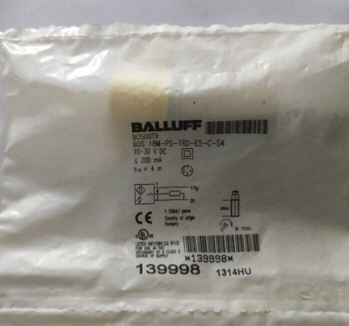 BOS 18M-PS-1RD-E5-C-S4 Photoelectric Sensor spot - BALLUFF