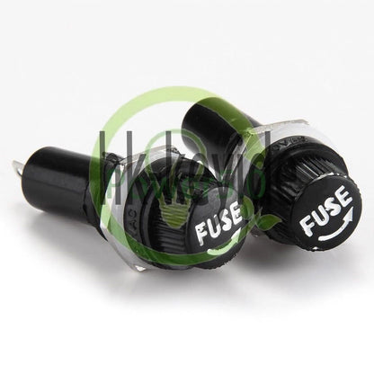 Set Safety Panel Mount Fuse Holder 5x20mm 10A 250V AC 15A 125V AC M 5PCS