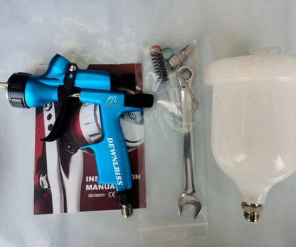 Paint 600ml Neptune Blue 110B 1.3mm Nozzle Spray Gun Cars for Devilbiss