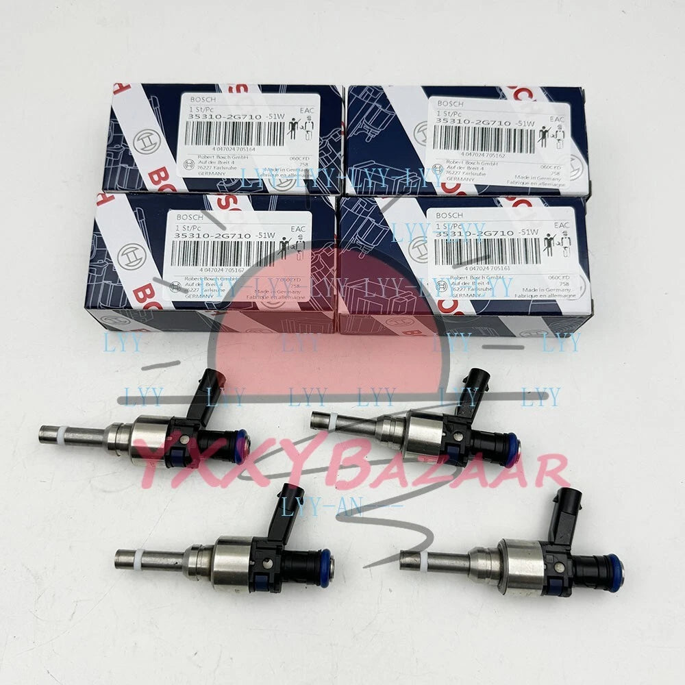 4x Fuel Injectors 35310-2G710 Fits For Bosch Hyundai Kia Optima 2.4L 2011-2015