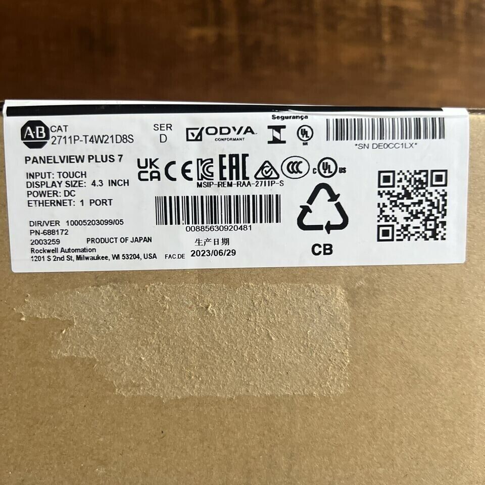 Allen Bradley Panelview Plus 7 Touch Screen New Factory Sealed - ALLEN BRADLEY