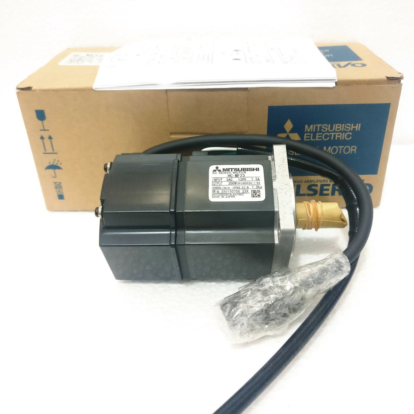 & MITSUBISHI AC SERVO MOTOR HC-MF23 HCMF23