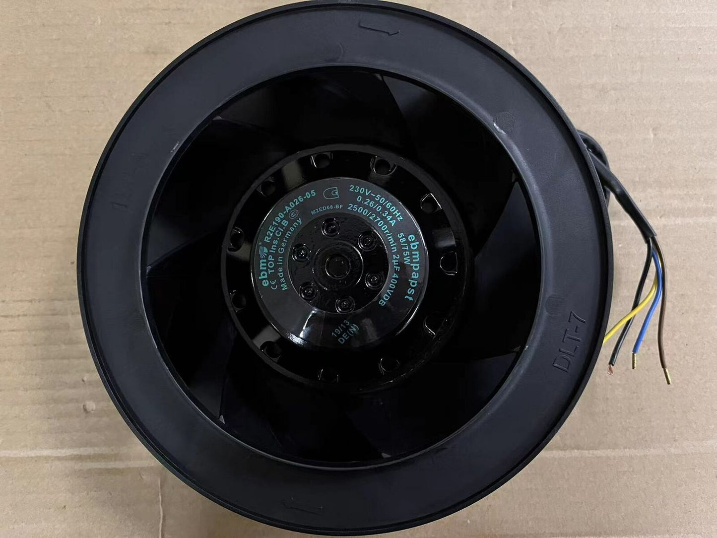 used R2E190-AO26-05 AC 230v 0.26/0.34A Centrifugal fan