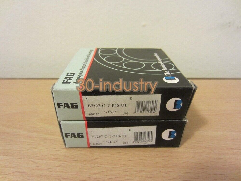 FAG B7207-C-T-P4S-UL Angular Contact Ball Bearing - 1PC - FAG