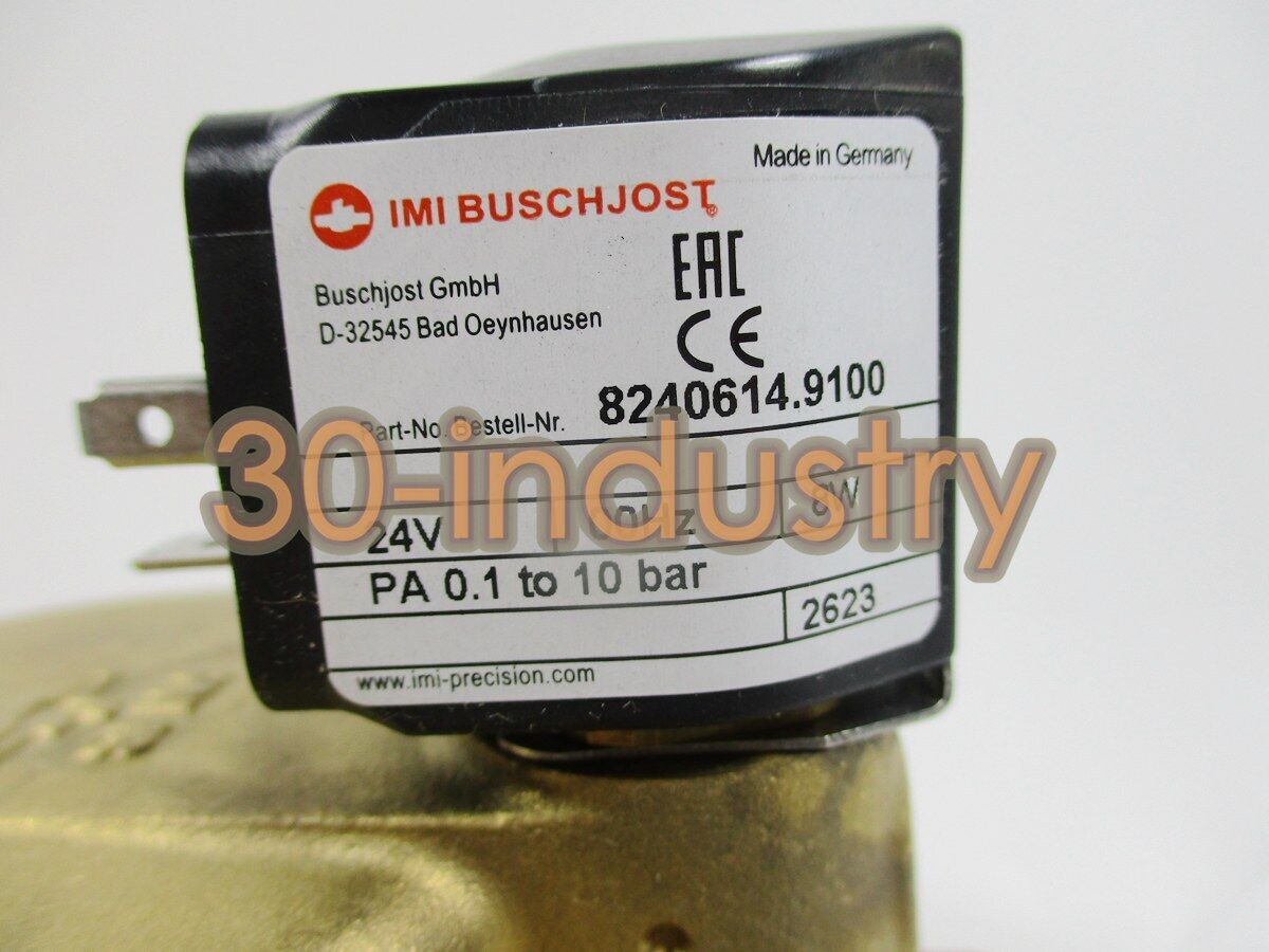 BUSCHJOST 8240614.9100 DC24V Solenoid Valve - 1 Piece - BUSCHJOST