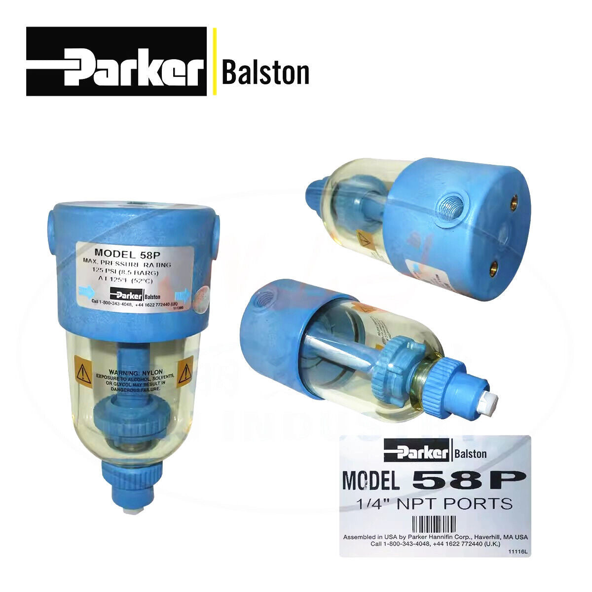 new 1pcs Parker Balston 58P Filter Housing - PARKER