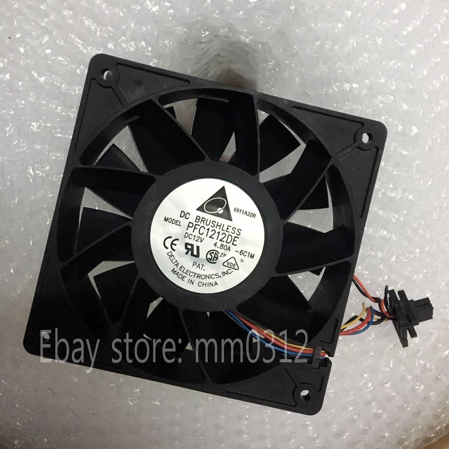 PFC1212DE 12038 12V 4.8A 12CM large air volume server double ball cooling fan