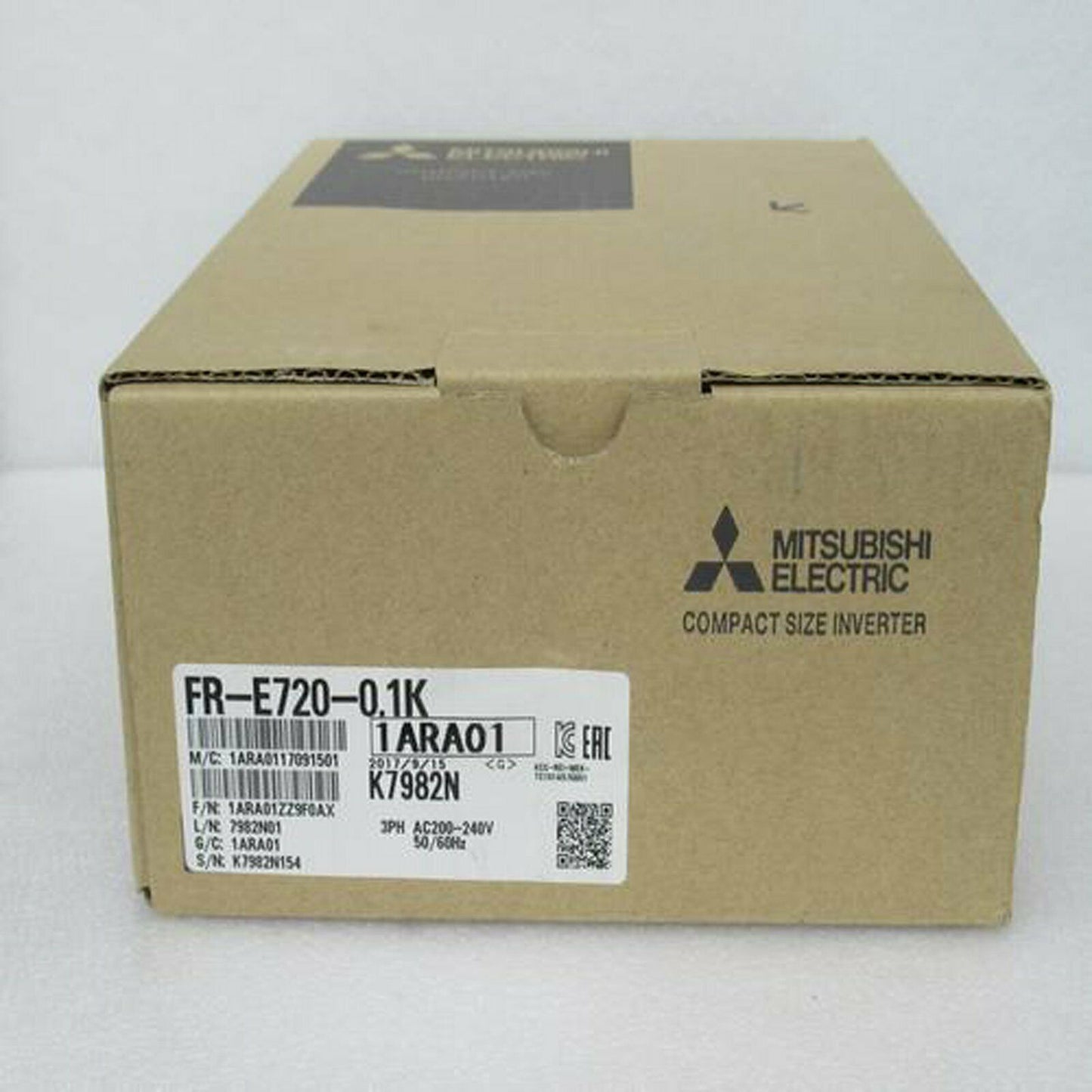 Mitsubishi FR-E720-0.1K 220V-0.1KW Inverter 1 year - MITSUBISHI