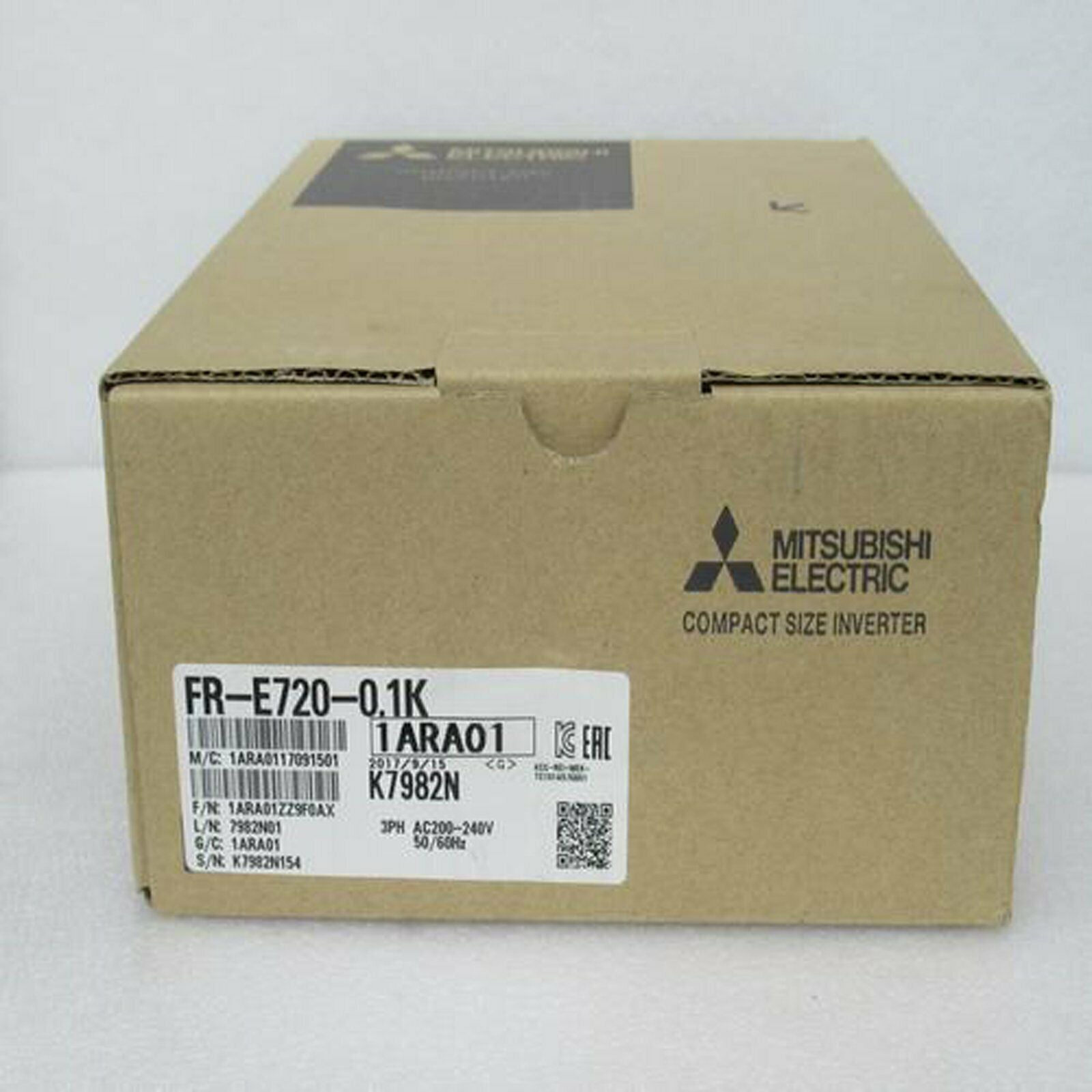 Mitsubishi FR-E720-0.1K 220V-0.1KW Inverter 1 year - MITSUBISHI