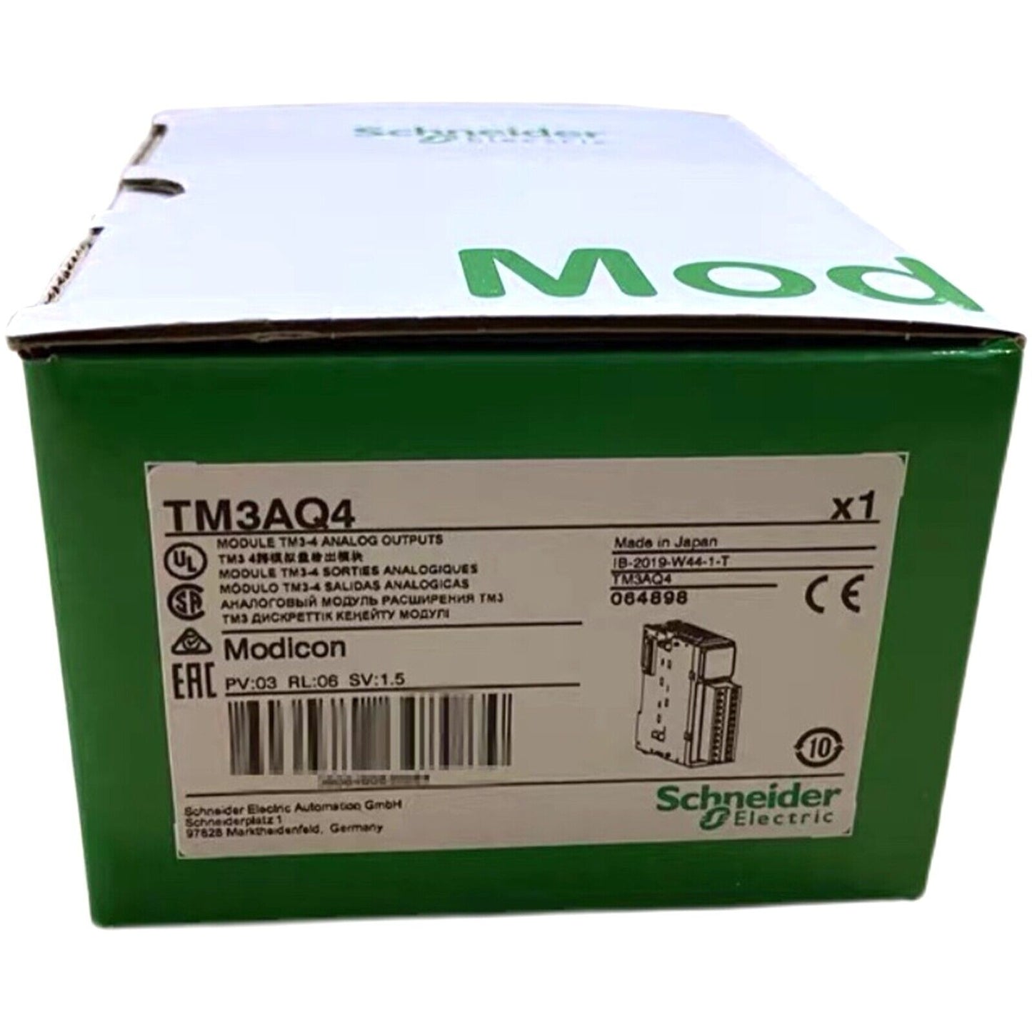 New Schneider TM3AQ4 Analog Output Module - SCHNEIDER
