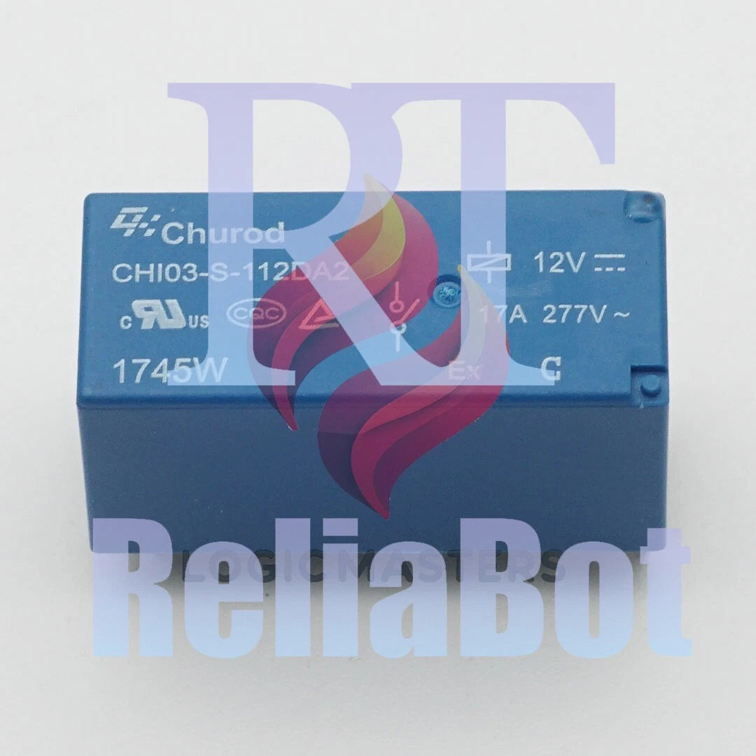 Churod CHI03-S-112DA2 12VDC SPST Power Relay 17A 277VAC 6 Pins 5PCS