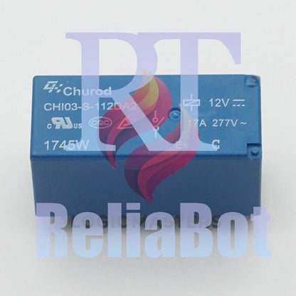 Churod CHI03-S-112DA2 12VDC SPST Power Relay 17A 277VAC 6 Pins 5PCS