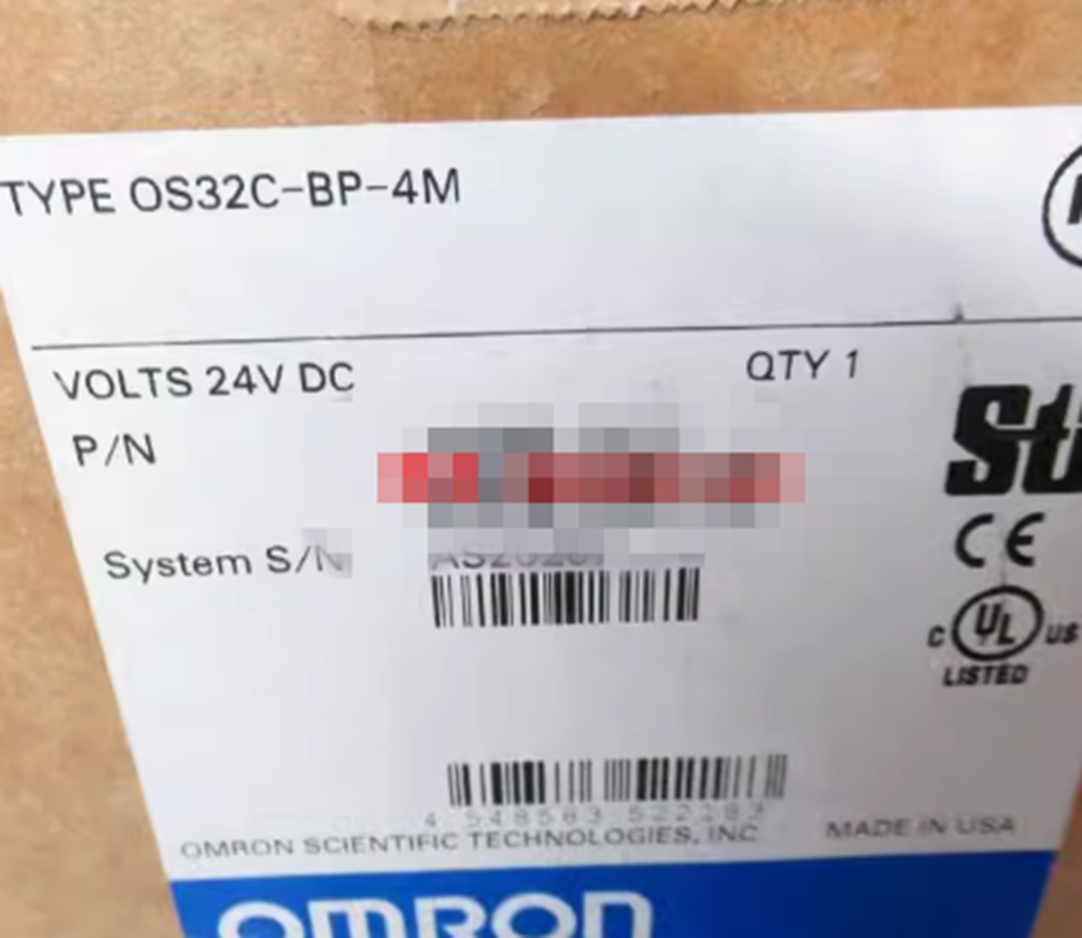 Omron OS32C-BP-4M Safety Laser Scanner - OMRON