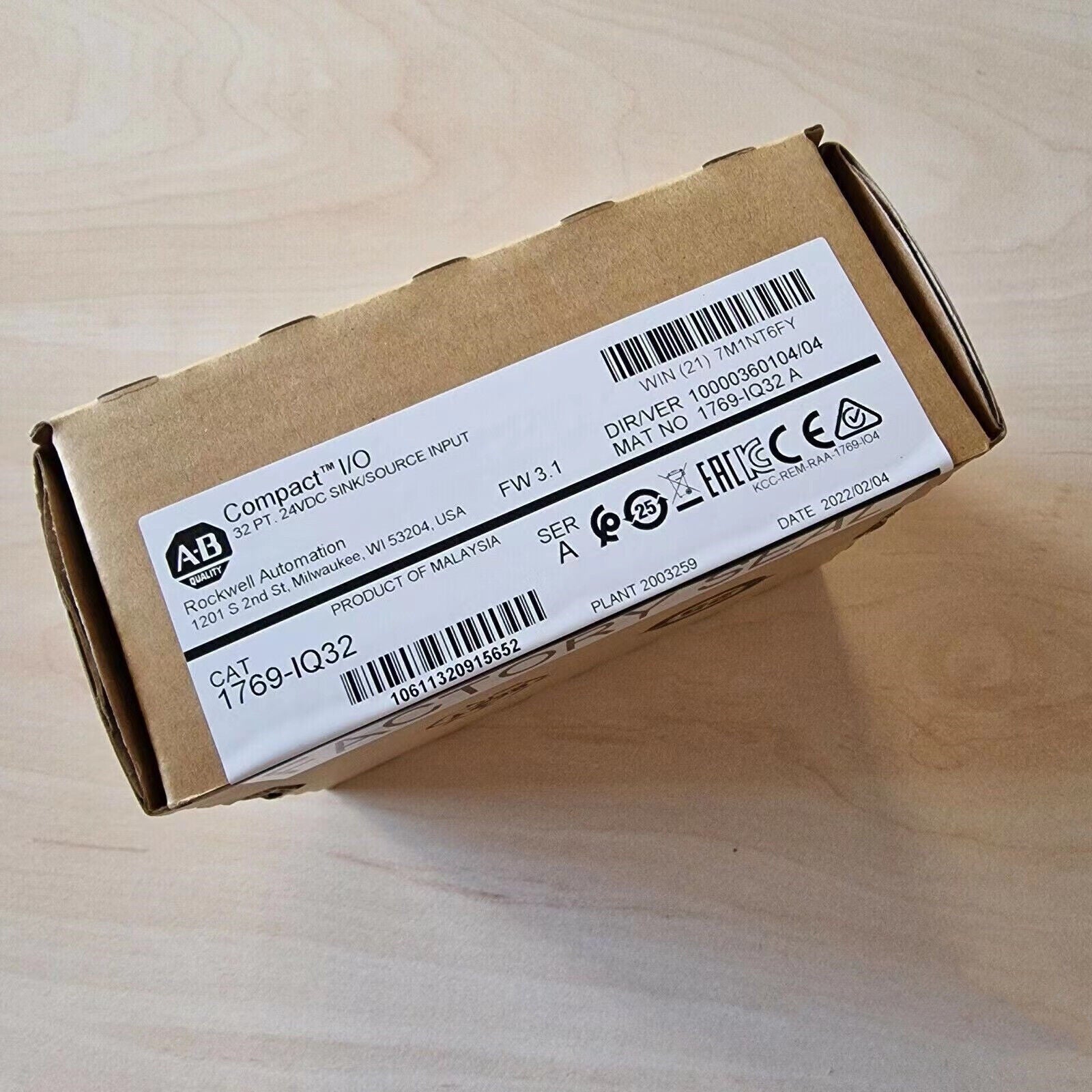 New Factory Sealed AB CompactLogix 24V DC Input Module 1769IQ32 - COMPACTLOGIX