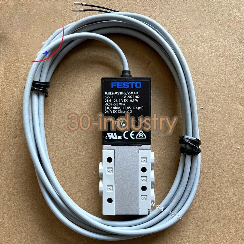 FESTO High-Frequency Solenoid Valve MHE2-MS1H-5/2-M7-K - FESTO