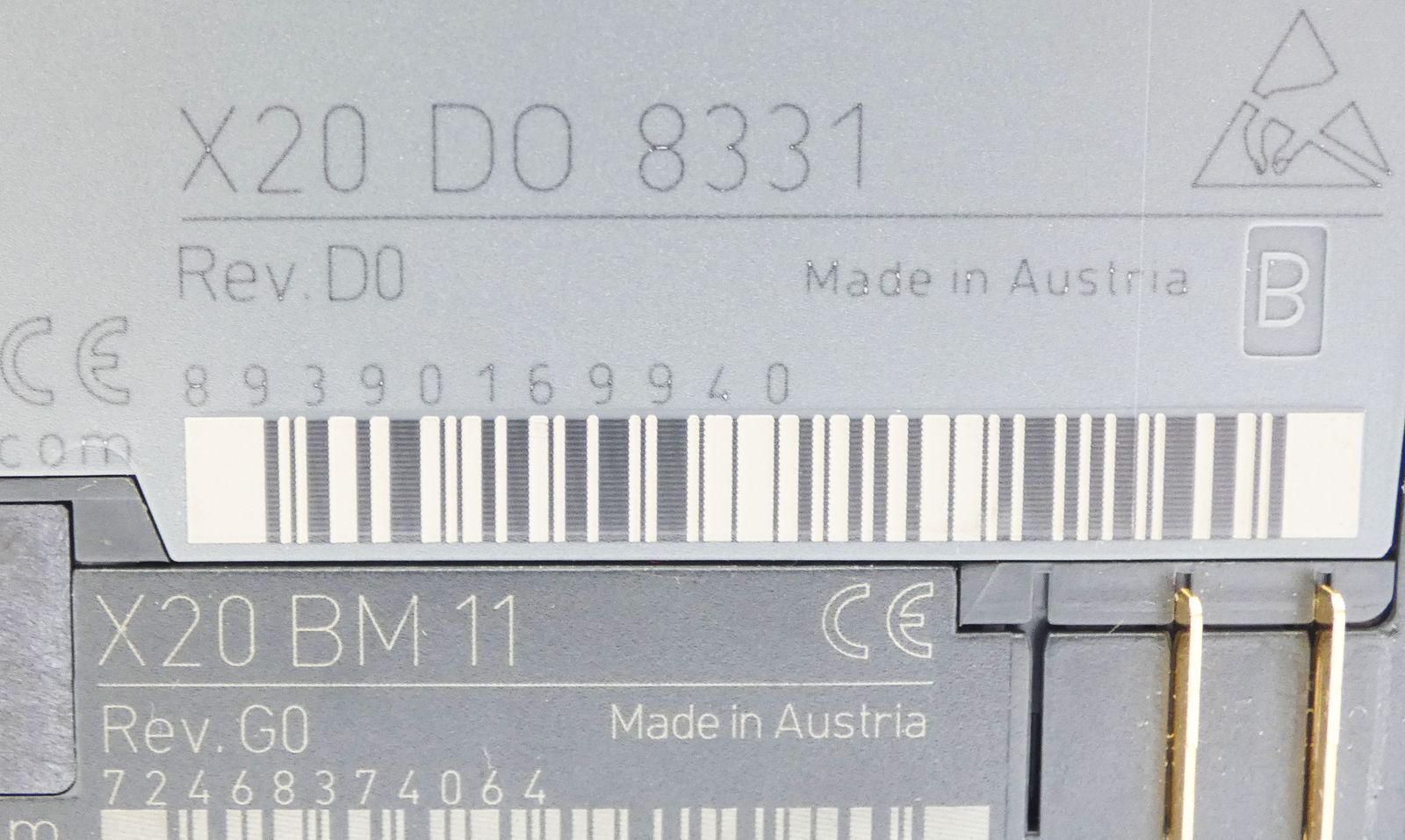 B&R X20 DO 8331 Automation + X20 BM 11 Rev. G0 - B&R