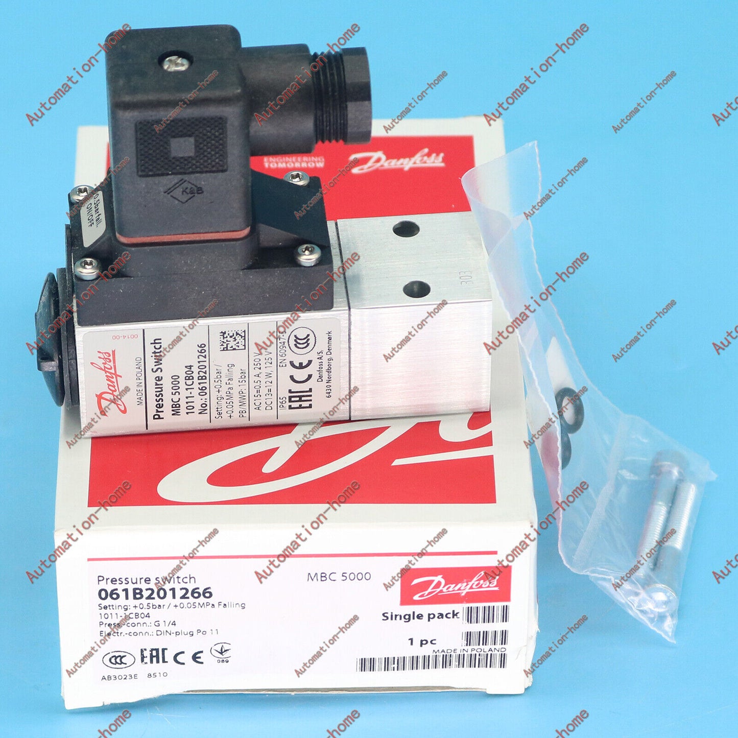 1PC Danfoss MBC 5000 061B201266 Pressure Switch - DANFOSS