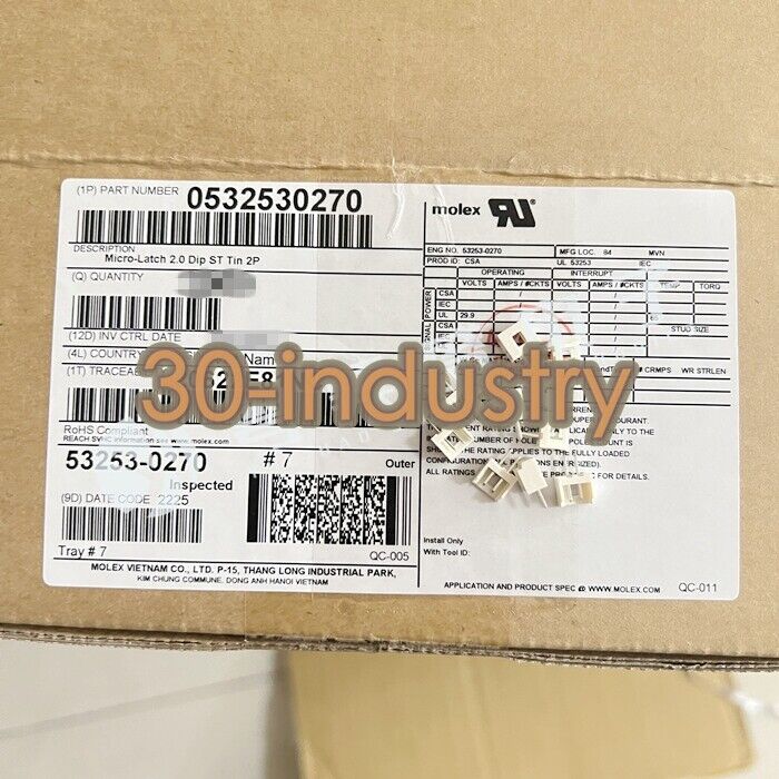 1000pcs New 53253-0270 2P 2.0MM Connector for Versatile Use - KOEED