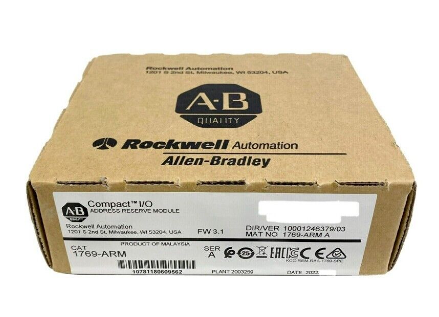 Factory Sealed AB 1769-ARM CompactLogix Address Reserve Module - COMPACTLOGIX