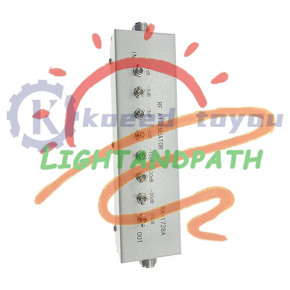 1Pcs 0 - 82DB VARIABLE/ STEP ATTENUATOR 50 OHM for Radio Transmitter~