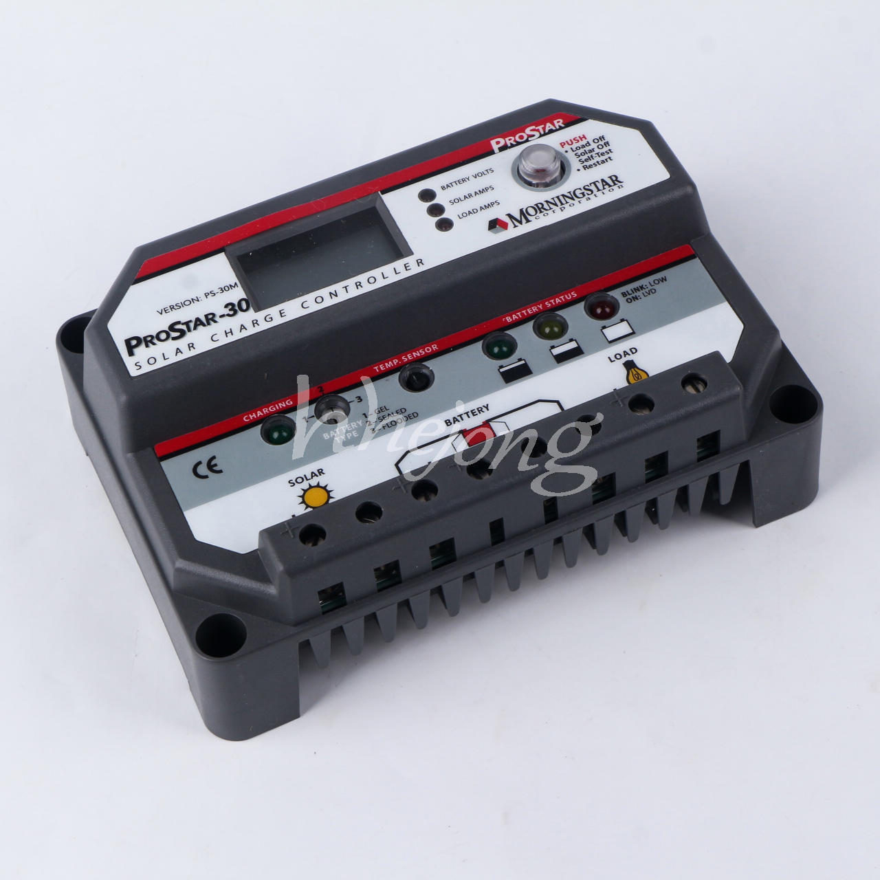 new MORNINGSTAR PROSTAR with LCD Display PWM Charge Controller PS-30M 12/24V,30A - MORNINGSTAR