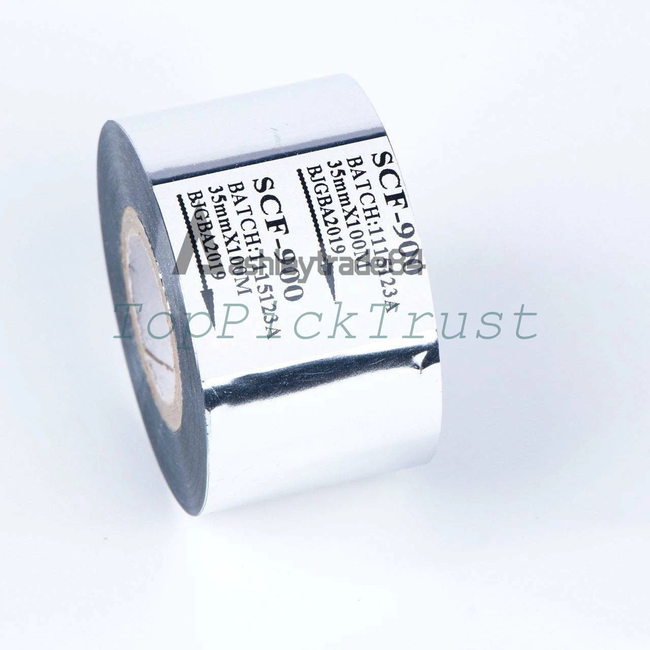 Silver Hot Stamp Ribbon FC2 35mm x 100m For Coder Printer Machine 10 Rolls