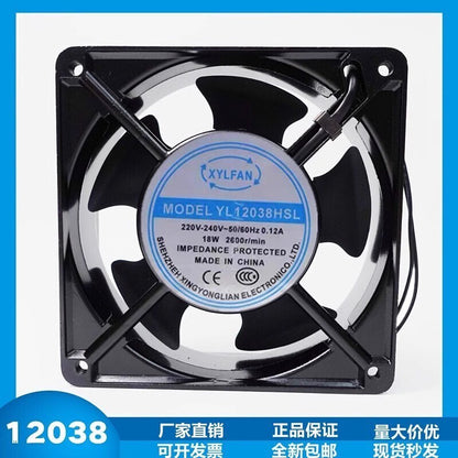 XYLFAN YL12038HSL 12038 220V-240V 0.12A 18W 12CM Metal Cooling Fan