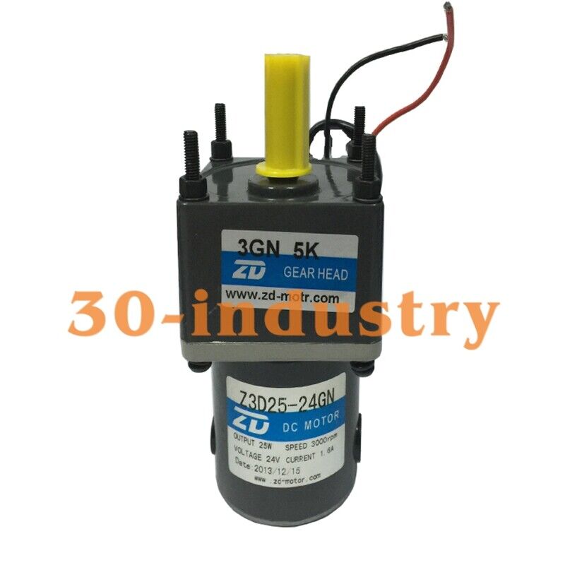 New ZD 24V 25W DC Motor Z3D25-24GN-3GN5K with 10mm Shaft - ZD